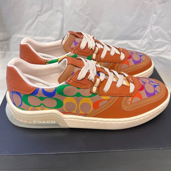 coach Citysole Court Sneaker In Rainbow Signature Canvas ca264 - Picture 3 of 8